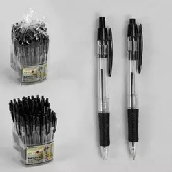 Набір кулькових ручок С 37079 (40) ЦІНА ЗА 60 ШТУК В БЛОЦІ, чорна