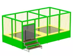 Батутный комплекс двойной 2,4х4,8м Kidigo (222801) Батутный комплекс двойной 2,4х4,8м Kidigo (222801)