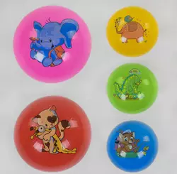 М'яч гумовий С 40272  5 видів, розмір 9 ", вага 60 грам М'яч гумовий С 40272  5 видів, розмір 9 ", вага 60 грам