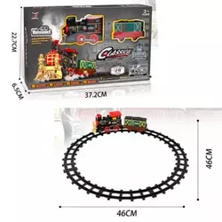 Залізниця 2055-4 46-46 см., локомотив, вагон, дим, 10 дет., муз., світло, бат., кор., 37,5-23-6,5см. Залізниця 2055-4 46-46 см., локомотив, вагон, дим, 10 дет., муз., світло, бат., кор., 37,5-23-6,5см.