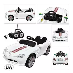 Машина SLR-722SR-1 р / у, 2 мотора 35W, 12V / 7A, 3-7км / ч, 3-8лет, 120-56-45см, біла Машина SLR-722SR-1 р / у, 2 мотора 35W, 12V / 7A, 3-7км / ч, 3-8лет, 120-56-45см, біла