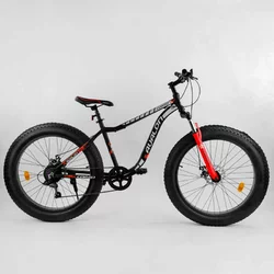 Велосипед Спортивний CORSO «Avalon» 26"" дюймів 21085 (1) ФЕТБАЙК, рама алюмінієва, обладнання Shimano 7 швидкостей, зібраний на 75% Велосипед Спортивний CORSO «Avalon» 26"" дюймів 21085 (1) ФЕТБАЙК, рама алюмінієва, обладнання Shimano 7 швидкостей, зібраний на 75%