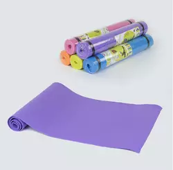 Килимок для йоги С 36547 (30) 5 кольорів, товщина 4 мм, 175х60х0,4 см