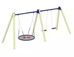 Качеля Triple Fun Wood Сидіння W1 Kidigo Качеля Triple Fun Wood Сидіння W1 Kidigo