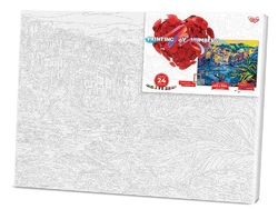 Креативна творчість "PAINTING BY NUMBERS" 40см*50см економ с.2 №5 місто біля річки Креативна творчість "PAINTING BY NUMBERS" 40см*50см економ с.2 №5 місто біля річки