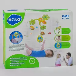 Карусель музична ""Веселий острів"" 818 (12/2) ""Hola"" мелодії, звуки природи, підсвічування, обертання, на батарейках, в коробці Карусель музична ""Веселий острів"" 818 (12/2) ""Hola"" мелодії, звуки природи, підсвічування, обертання, на батарейках, в коробці