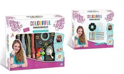 Набір бісеру 338-1007 /8 (60/2) 2 станки для плетіння, 5 кольорів ниток, бусини, в коробці Набір бісеру 338-1007 /8 (60/2) 2 станки для плетіння, 5 кольорів ниток, бусини, в коробці