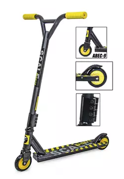Трюковый самокат Scale Sports Tornado черно-жёлтый Трюковый самокат Scale Sports Tornado черно-жёлтый