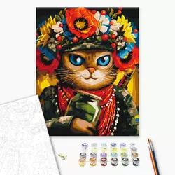 Картина за номерами: Кішка Захисниця ©Маріанна Пащук 40х50 Картина за номерами: Кішка Захисниця ©Маріанна Пащук 40х50