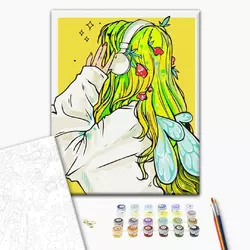 Картина за номерами: Playlist феї @nila_art_art 40х50 Картина за номерами: Playlist феї @nila_art_art 40х50