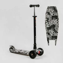 Самокат триколісний MAXI S - 12208 (1) “Best Scooter”, кермо знімне, колеса PU зі світлом, переднє 130х25 мм, задні здвоєні 80х45 мм, в коробці Самокат триколісний MAXI S - 12208 (1) “Best Scooter”, кермо знімне, колеса PU зі світлом, переднє 130х25 мм, задні здвоєні 80х45 мм, в коробці