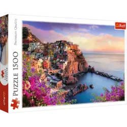 Пазли - (1500 елм.) - "Вид на Манарола" / Trefl Пазли - (1500 елм.) - "Вид на Манарола" / Trefl