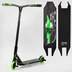 Самокат трюковий МТ-60611 Best Scooter (4) ""FEAR"", SCS-система, ПЕГИ, алюмінієвий диск та дека, колеса PU, d=115мм, ширина керма 58 см Самокат трюковий МТ-60611 Best Scooter (4) ""FEAR"", SCS-система, ПЕГИ, алюмінієвий диск та дека, колеса PU, d=115мм, ширина керма 58 см