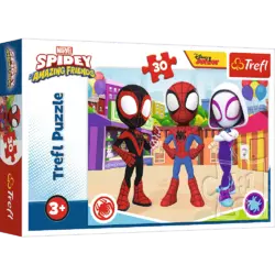 Пазли - (30 елм.) - "Пригоди спайдермена та друзів" / Марвел: Спайдермен та друзі/Trefl Пазли - (30 елм.) - "Пригоди спайдермена та друзів" / Марвел: Спайдермен та друзі/Trefl