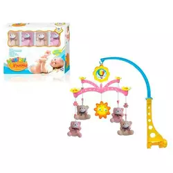 Карусель на кроватку XQT712 заводна, підвіски 5 шт. (4 шт.-м'які, ведмедик), муз., кор., 32,5-25-7см Карусель на кроватку XQT712 заводна, підвіски 5 шт. (4 шт.-м'які, ведмедик), муз., кор., 32,5-25-7см