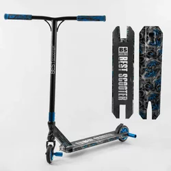 Самокат трюковий Best Scooter BS-77566 (4) HIC-система, ПЕГИ, алюмінієвий диск та дека з ПРИНТОМ, колеса PU, d = 110мм, ширина керма - 60 см, в коробці Самокат трюковий Best Scooter BS-77566 (4) HIC-система, ПЕГИ, алюмінієвий диск та дека з ПРИНТОМ, колеса PU, d = 110мм, ширина керма - 60 см, в коробці