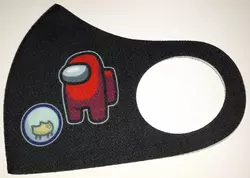Маска Pitta Print M Among Us Red Pet Black Маска Pitta Print M Among Us Red Pet Black