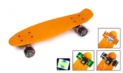 Скейт Penny Boarde Orange Светящиеся колеса