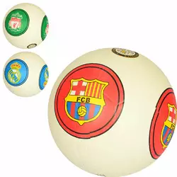 М'яч футбольний VA 0059 розмір 5, гума, гладкий, 380-400г, 3 види (клуби), кул.