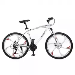 Велосипед 26д. T26BLADE 26.2W (1шт)алюм.рама 19",Shimano 21SP,касета,алюм.DB,магн.диск,білий Велосипед 26д. T26BLADE 26.2W (1шт)алюм.рама 19",Shimano 21SP,касета,алюм.DB,магн.диск,білий