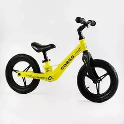 Велобіг Corso 46563 (1) ЖОВТИЙ колеса 12 ""надувні, магнієва рама, магнієве кермо, в коробці Велобіг Corso 46563 (1) ЖОВТИЙ колеса 12 ""надувні, магнієва рама, магнієве кермо, в коробці