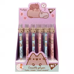 Ручка гелева YES пиши-стирай "Pusheen" 0,5 мм, синяя Ручка гелева YES пиши-стирай "Pusheen" 0,5 мм, синяя