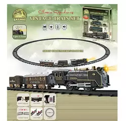 Залізниця 292 (48/2) 15 елементів, локомотив+2 вагони, звук, підсвічування, в коробці Залізниця 292 (48/2) 15 елементів, локомотив+2 вагони, звук, підсвічування, в коробці