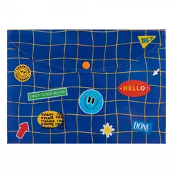 Папка-конверт YES B5 на кнопці "Sticky Mood" Папка-конверт YES B5 на кнопці "Sticky Mood"