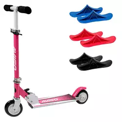 Самокат BT-KS-0192 алюмінієві / сталь рожевий з лижами 3цв.кор. / 6 / Самокат BT-KS-0192 алюмінієві / сталь рожевий з лижами 3цв.кор. / 6 /