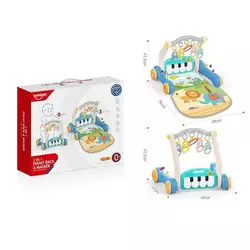 Ходунки HE 0637 /0638 (6) 2 види, 2в1, килимок, брязкальця-підвіски, піаніно, мелодії, пальчикові лабіринти, в коробці Ходунки HE 0637 /0638 (6) 2 види, 2в1, килимок, брязкальця-підвіски, піаніно, мелодії, пальчикові лабіринти, в коробці