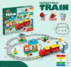 Конструктор-залізниця 5451 (6/2) 81 деталь, підсвічування, звук, в коробці Конструктор-залізниця 5451 (6/2) 81 деталь, підсвічування, звук, в коробці