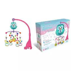 Карусель HL 2018-49 R (18/2) ""Добрі сни"", звукові та світлові ефекти, 5 підвісок, в коробці Карусель HL 2018-49 R (18/2) ""Добрі сни"", звукові та світлові ефекти, 5 підвісок, в коробці