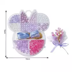 Набір бісеру N 098-3 (168/2) плетіння букета, в коробці Набір бісеру N 098-3 (168/2) плетіння букета, в коробці