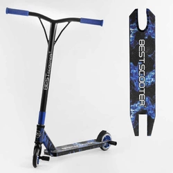 Самокат трюковий 74609 Best Scooter (1) HIC-система, ПЕГИ, алюм. диск та дека, колеса PU, d = 110мм, ширина керма - 52 см, висота керма від підлоги 84 см Самокат трюковий 74609 Best Scooter (1) HIC-система, ПЕГИ, алюм. диск та дека, колеса PU, d = 110мм, ширина керма - 52 см, висота керма від підлоги 84 см