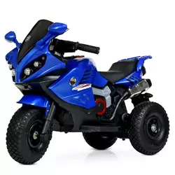 Мотоцикл M 4216AL-4 2 мотори 25W, 1 акум. 6V7AH, муз., світло, MP3, USB, TF, шкіра, синій.