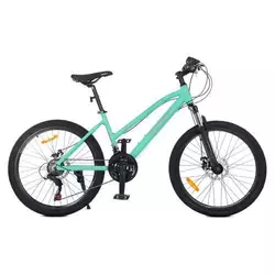 Велосипед 24 д. G24AIRY A24.4 (1шт)алюм.рама 15",SHIMANO 21SP,алюм.DB,CS TZ500,м'ятний Велосипед 24 д. G24AIRY A24.4 (1шт)алюм.рама 15",SHIMANO 21SP,алюм.DB,CS TZ500,м'ятний