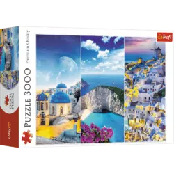 Пазли - (3000 елм.) - "Грецькі канікули - колаж" / Trefl Пазли - (3000 елм.) - "Грецькі канікули - колаж" / Trefl