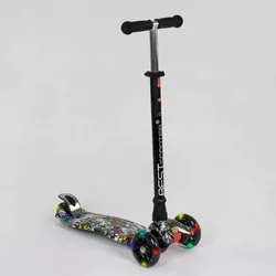 Самокат А 24642 / 779-1386 MAXI ""Best Scooter"" (1) пластмасовий, 4 колеса PU, СВІТЛО, трубка керма алюмінієва, d = 12см, в коробці Самокат А 24642 / 779-1386 MAXI ""Best Scooter"" (1) пластмасовий, 4 колеса PU, СВІТЛО, трубка керма алюмінієва, d = 12см, в коробці