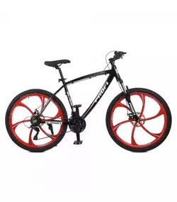 Велосипед 26д. T26BLADE 26.2B (1шт)алюм.рама 19",Shimano 21SP,касета,алюм.DB,магн.диск,чорно-червоний Велосипед 26д. T26BLADE 26.2B (1шт)алюм.рама 19",Shimano 21SP,касета,алюм.DB,магн.диск,чорно-червоний
