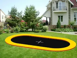 Грунтовой батут KIDIGO Oval 4,4х2,4 (222707) Грунтовой батут KIDIGO Oval 4,4х2,4 (222707)