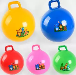 М'яч для фітнесу B 27307 (60) 5 кольорів, з ручкою, 55см, вага 450 грам М'яч для фітнесу B 27307 (60) 5 кольорів, з ручкою, 55см, вага 450 грам