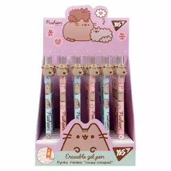 Ручка гелева YES пиши-стирай "Pusheen" 0,5 мм, синяя Ручка гелева YES пиши-стирай "Pusheen" 0,5 мм, синяя