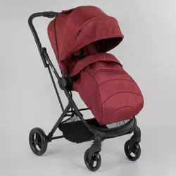 Візок прогулянковий дитячий ""JOY"" Liliya 10105 (1) колір ВИШНЕВИЙ, футкавер Візок прогулянковий дитячий ""JOY"" Liliya 10105 (1) колір ВИШНЕВИЙ, футкавер