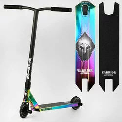 Самокат трюковий Т-40565 Best Scooter (4) ""Warrior"", HIC-система, ПЕГИ, алюмінієвий диск та дека, колеса PU, d=120 мм, ширина керма 58 см Самокат трюковий Т-40565 Best Scooter (4) ""Warrior"", HIC-система, ПЕГИ, алюмінієвий диск та дека, колеса PU, d=120 мм, ширина керма 58 см