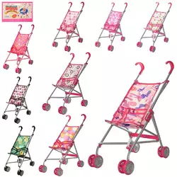 Візок 9302 W для ляльки, мет., подвійні колеса, оберт., 5 видів, 55-49-26 см. Візок 9302 W для ляльки, мет., подвійні колеса, оберт., 5 видів, 55-49-26 см.