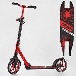 Самокат алюмінієвий ""Skyper Crush"" 95692 (2) колеса PU, ФАРА, затискач керма, d передніх коліс - 230мм, d задніх коліс 200мм, 1 амортизатор передній Самокат алюмінієвий ""Skyper Crush"" 95692 (2) колеса PU, ФАРА, затискач керма, d передніх коліс - 230мм, d задніх коліс 200мм, 1 амортизатор передній