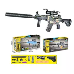 Автомат 906 B (36/2) 10 м’яких патронів з присосками, глушник, оптичний приціл, акумулятор 3,7 V, коробці Автомат 906 B (36/2) 10 м’яких патронів з присосками, глушник, оптичний приціл, акумулятор 3,7 V, коробці