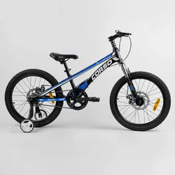 Дитячий магнієвий велосипед 20'' CORSO «Speedline» MG-64713 (1) магнієва рама, дискові гальма, додаткові колеса, зібраний на 75% Дитячий магнієвий велосипед 20'' CORSO «Speedline» MG-64713 (1) магнієва рама, дискові гальма, додаткові колеса, зібраний на 75%