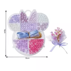Набір бісеру N 098-3 (168/2) плетіння букета, в коробці Набір бісеру N 098-3 (168/2) плетіння букета, в коробці