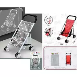 Візок CS7632-32X для ляльки, прогулянковий, залізний, 37-25-45 см., 2 кольори, кул., 27-67-7 см. Візок CS7632-32X для ляльки, прогулянковий, залізний, 37-25-45 см., 2 кольори, кул., 27-67-7 см.